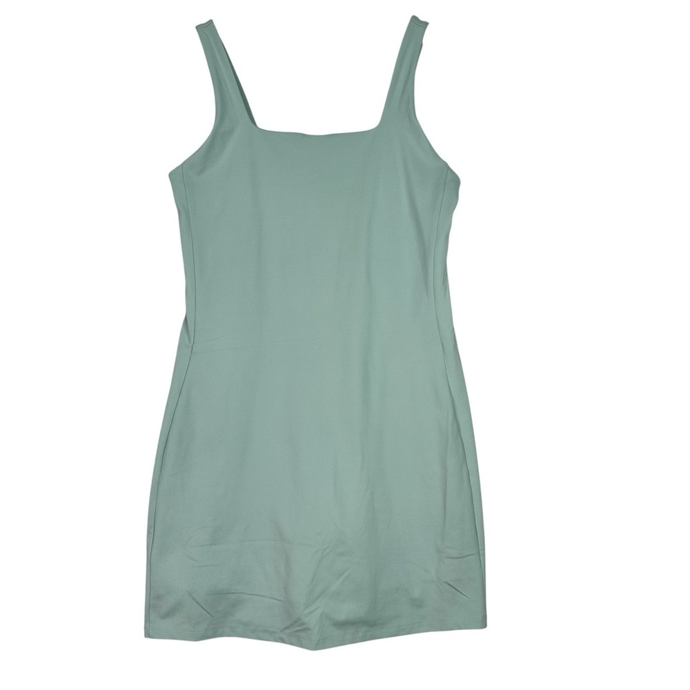 Girlfriend Collective Sport Dress Built In Shorts Pockets Sage Green NWT Women M